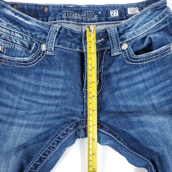 Women's Miss Me Boot Cut Jeans Size 27 Mid-Rise Rhinestone - Picture 8 of 8